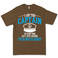 Cacao captain funny boating sailing Premium Tee - artisFamous