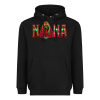Black nana floral aztec leopard Heavyweight Hoodie - Jasminsmagicworld
