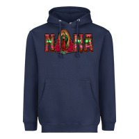 Navy nana floral aztec leopard Heavyweight Hoodie - Jasminsmagicworld