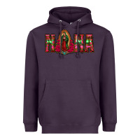 Plum nana floral aztec leopard Heavyweight Hoodie - Jasminsmagicworld