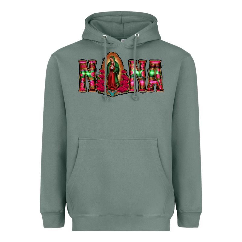 Nana Floral Aztec Leopard Heavyweight Hoodie by Jasminsmagicworld | Teevron