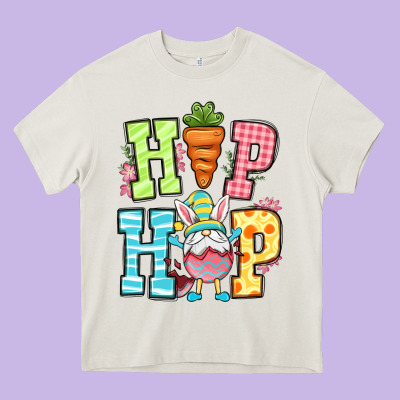 Easter Hip Hop Gnome Heavy Core Tee Designed By Oliviacreatesart