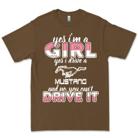 Cacao mustang i m a girl who drives a mustang Premium Tee - artisFamous