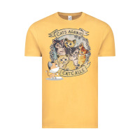 Vintage Mustard Cats Against Cat Calls Vintage Tee - Bettercallsaul