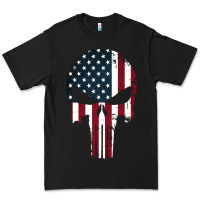 Black the punisher american flag Premium Tee - artisFamous
