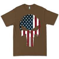 Cacao the punisher american flag Premium Tee - artisFamous