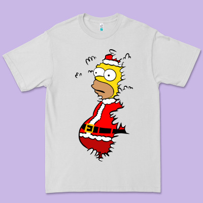 Homer Claus Christmas Premium Tee Designed By Artisfamous