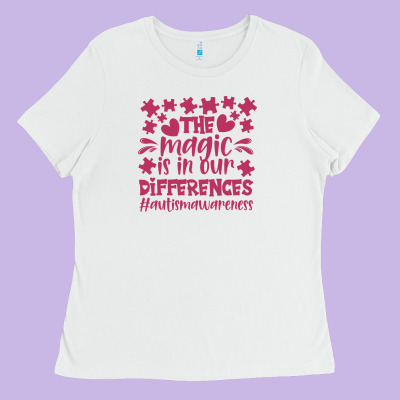 The Magic Is In Our Diference Ladies Tee Designed By Cowhidedigitalart