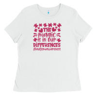 White the magic is in our diference Ladies Tee - CowhideDigitalArt