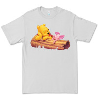 Dove Grey Winnie the Pooh Piglet Premium Tee - artisFamous