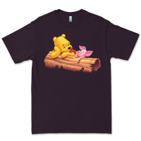 Plum Winnie the Pooh Piglet Premium Tee - artisFamous
