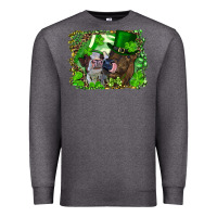 Charcoal Heather st. patrick's day heifers Premium Sweatshirt - RanaPortraitStore