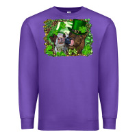 Purple st. patrick's day heifers Premium Sweatshirt - RanaPortraitStore