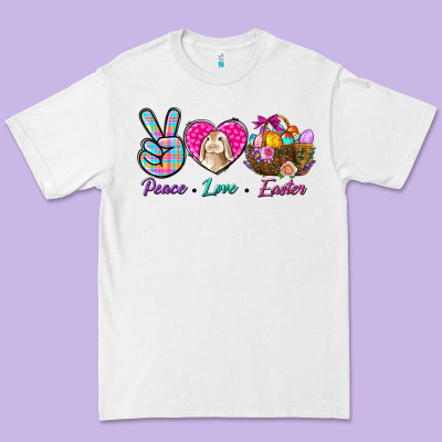 Peace Love Easter Premium Tee Designed By Bundleandbundleshop