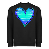 Black Mermaid Heart Heavyweight Sweatshirt - Jasminsmagicworld