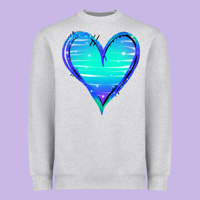 Mermaid Heart Heavyweight Sweatshirt Designed By Jasminsmagicworld