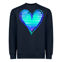 Navy Mermaid Heart Heavyweight Sweatshirt - Jasminsmagicworld