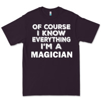Plum i know everything i'm a magician Premium Tee - artisFamous