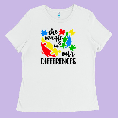 The Magic Is In Our Differences Ladies Tee Designed By Cowhidedigitalart
