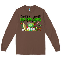 Chestnut Santa's Favorite Bartender Long Sleeve Tee - LillyAllenDesigns