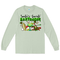 Matcha Santa's Favorite Bartender Long Sleeve Tee - LillyAllenDesigns