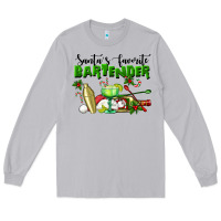 Moon Dust Santa's Favorite Bartender Long Sleeve Tee - LillyAllenDesigns