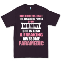 Plum never underestimate mommy paramedic Premium Tee - artisFamous