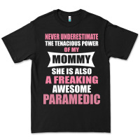 Black never underestimate mommy paramedic Premium Tee - artisFamous