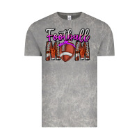Cloud Rock Football Mom Vintage Tee - CowhideDigitalArt