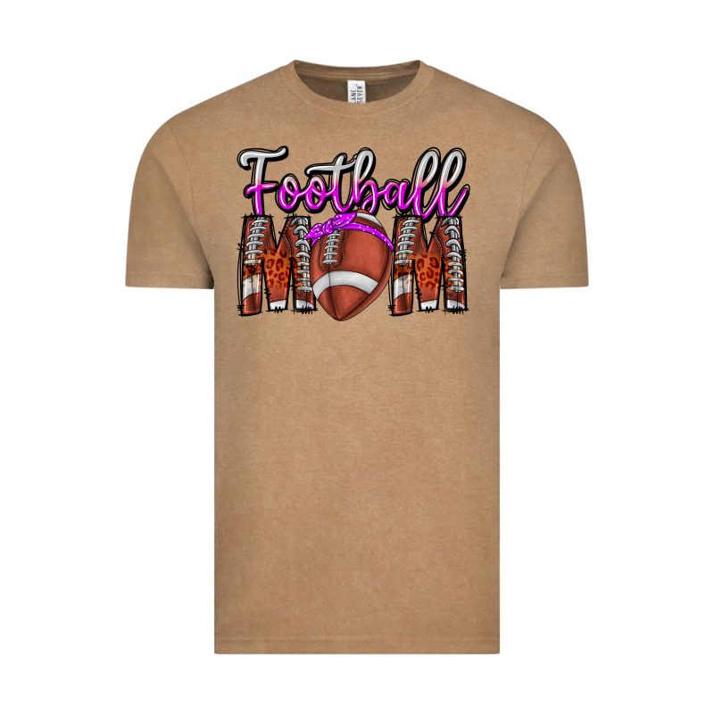 Football Mom Vintage Tee by CowhideDigitalArt | Teevron