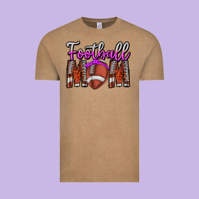 Football Mom Vintage Tee Designed By Cowhidedigitalart