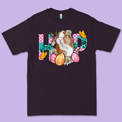 Hop Bunny Easter Premium Tee Designed By Bundleandbundleshop