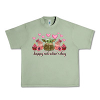 Oil Green happy valentines day yoda Urban Heavy Tee - CowhideDigitalArt