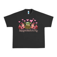 Pigment Black happy valentines day yoda Urban Heavy Tee - CowhideDigitalArt