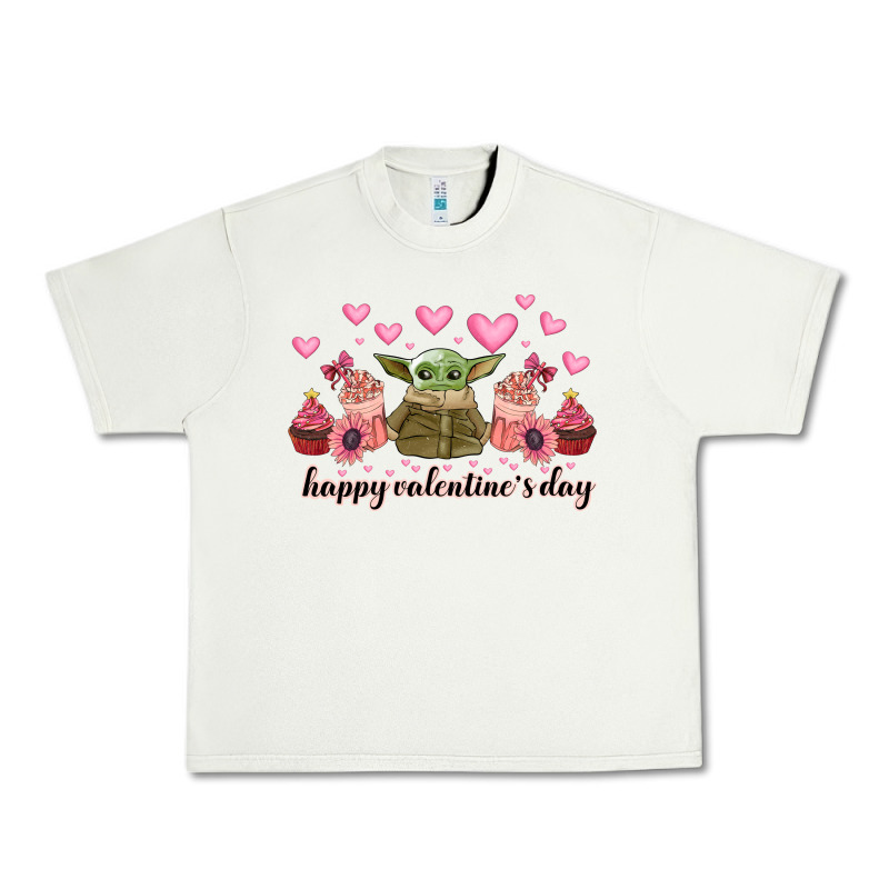 Happy Valentines Day Yoda Urban Heavy Tee by CowhideDigitalArt | Teevron