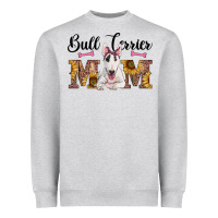 Heather Grey western bull terrier mom Heavyweight Sweatshirt - RanaPortraitStore
