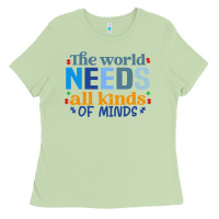 Matcha The world needs all kinds of minds Ladies Tee - CowhideDigitalArt