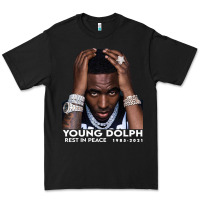 Black Rest in Peace Young Dolph Premium Tee - artisFamous