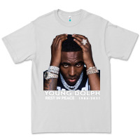 Dove Grey Rest in Peace Young Dolph Premium Tee - artisFamous