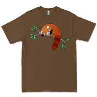 Cacao red panda sleeping Premium Tee - artisFamous