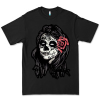 Black sugar skull lady Premium Tee - artisFamous