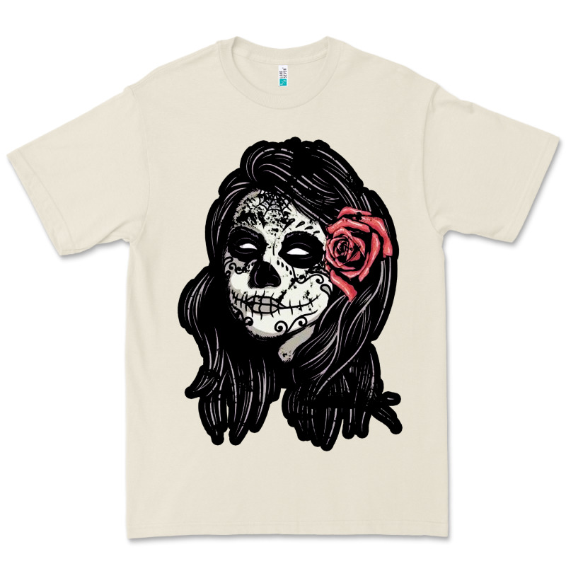 Sugar Skull Lady Premium Tee by artisFamous | Teevron