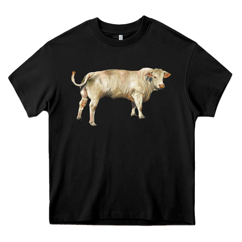 Charolais Bull Heavy Core Tee by RanaPortraitStore | Teevron