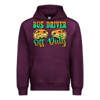 Mauve Wine Bus Driver Off Duty Urban Hoodie - Jasminsmagicworld