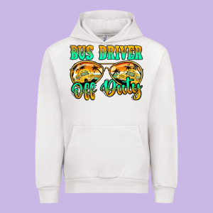 Bus Driver Off Duty Urban Hoodie Designed By Jasminsmagicworld