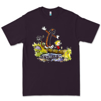 Plum calvin and hobbes bill watterson Premium Tee - artisFamous