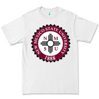 White nmsu seal Premium Tee - artisFamous