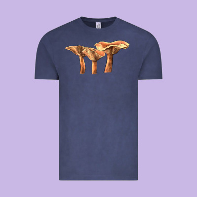 Lactarius Rufus Mushroom Illustrations Vintage Tee Designed By Lillyallendesigns