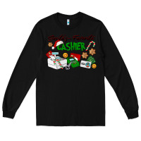 Black Santa's Favorite Cashier Long Sleeve Tee - LillyAllenDesigns