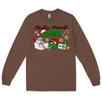 Chestnut Santa's Favorite Cashier Long Sleeve Tee - LillyAllenDesigns
